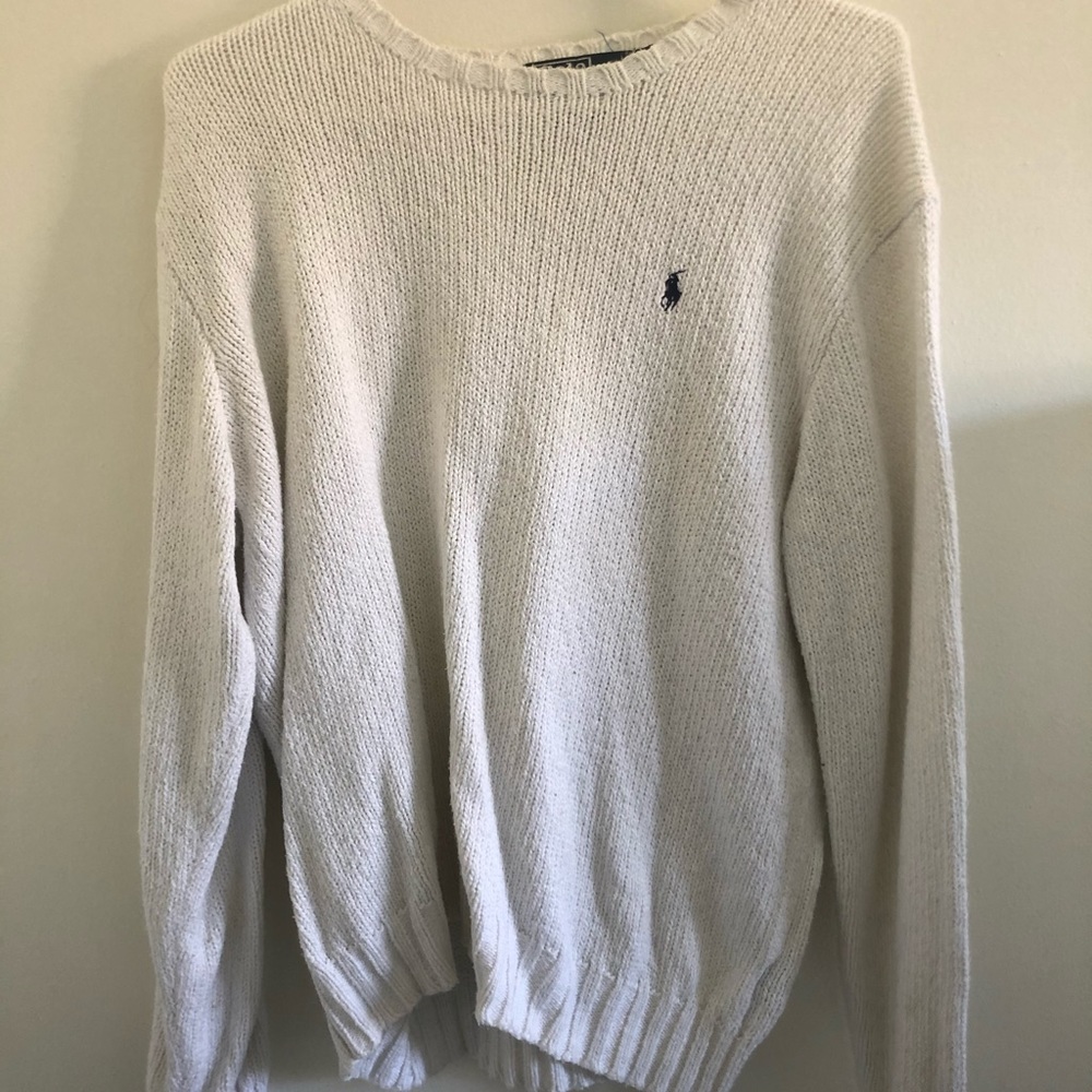 Ralph Lauren Polo white knit sweater